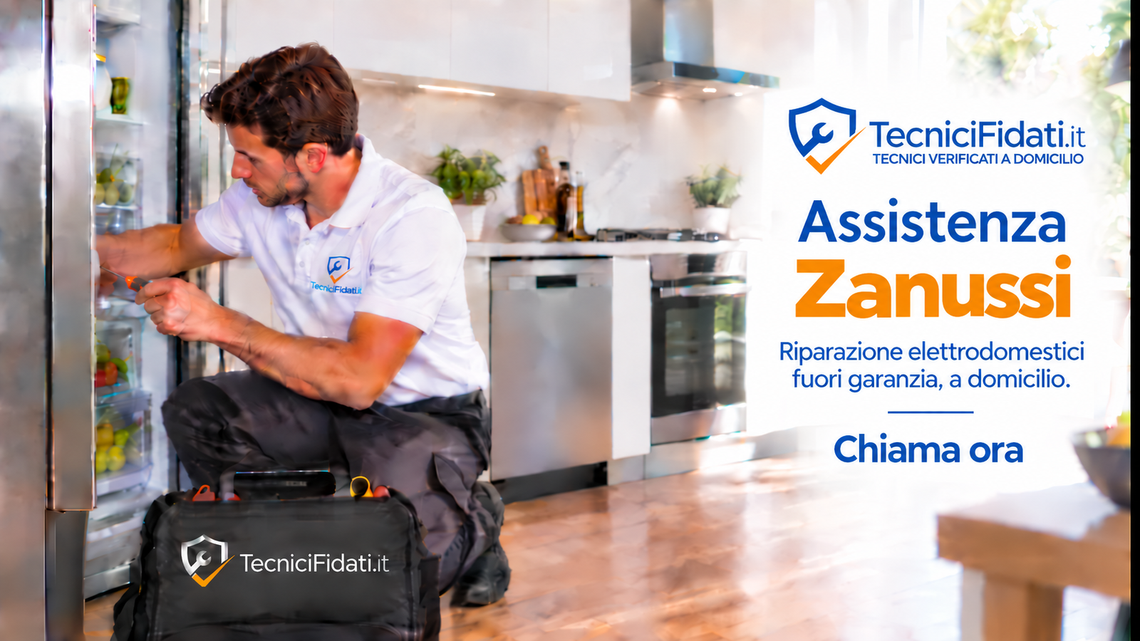 Assistenza elettrodomestici Zanussi fuori garanzia a domicilio